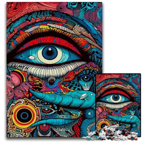 Gruppe von Monstern, 1000-teiliges Puzzle für Erwachsene, Unmögliches Puzzle für Erwachsene, Heimdekoration, 50x75cm/19,68x29,52 Zoll von MrChunlong