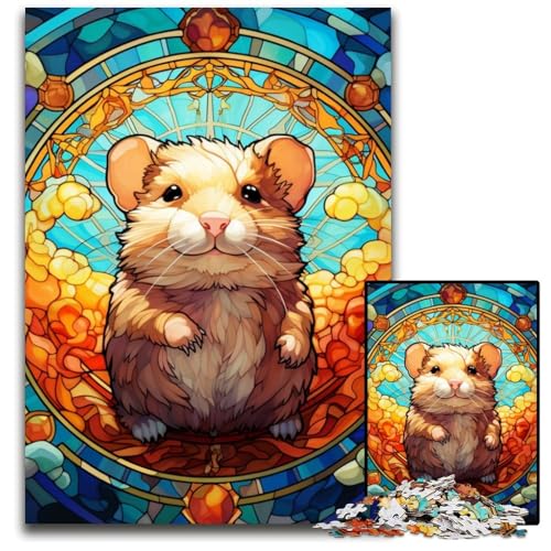 Hamster-Puzzle mit 1000 Teilen, anspruchsvolles Denkspiel, Familienaktivität, Heimdekoration, 26x38cm/10,23x14,96 Zoll von MrChunlong