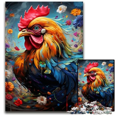 Hühnerpuzzle, 1000 Teile, Holzpuzzle für Erwachsene, anspruchsvolles Denkspiel für Teenager, Spaß am Familienspielabend, 50x75cm/19,68x29,52 Zoll Hühnerpuzzle, 1000 Teile, Holzpuzzle für Erwachsene, anspruchsvolles Denkspiel für Teenager, Spaß am Familienspielabend, 50x75cm/19,68x29,52 Zoll von MrChunlong