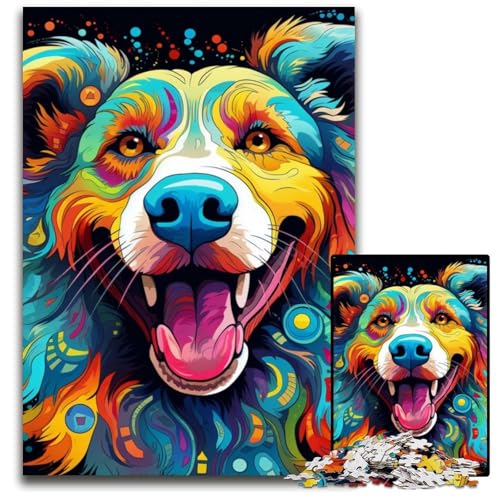 Hunde-Puzzle 1000 Teile für Erwachsene, anspruchsvolles Rätsel, Denksportaufgabe, Spiel für Erwachsene, interaktive Familienaktivität, 50x75cm/19,68x29,52 Zoll Hunde-Puzzle 1000 Teile für Erwachsene, anspruchsvolles Rätsel, Denksportaufgabe, Spiel für Erwachsene, interaktive Familienaktivität, 50x75cm/19,68x29,52 Zoll von MrChunlong