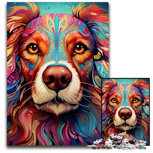 Hunde-Puzzle für Erwachsene, 1000-teiliges Puzzle für Erwachsene, Familie und Freunde, geeignet für Kinder ab 14 Jahren, 26x38cm/10,23x14,96 Zoll Hunde-Puzzle für Erwachsene, 1000-teiliges Puzzle für Erwachsene, Familie und Freunde, geeignet für Kinder ab 14 Jahren, 26x38cm/10,23x14,96 Zoll von MrChunlong