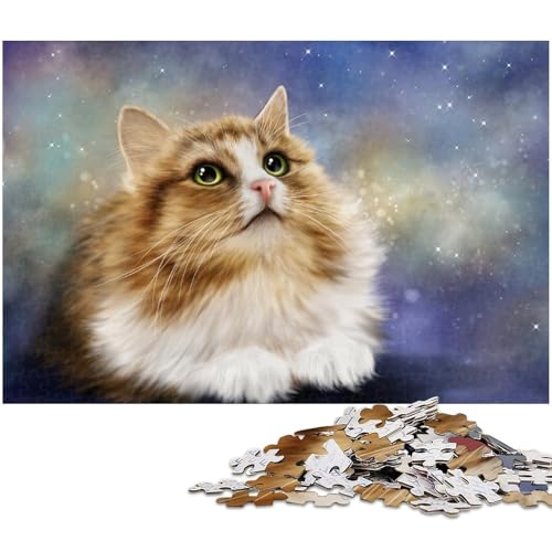 Katzen-Puzzle, 1000 Teile, Holzpuzzle für Erwachsene, anspruchsvolles Denkspiel, entspannendes Spielzeug für Teenager, 50x75cm/19,68x29,52 Zoll Katzen-Puzzle, 1000 Teile, Holzpuzzle für Erwachsene, anspruchsvolles Denkspiel, entspannendes Spielzeug für Teenager, 50x75cm/19,68x29,52 Zoll von MrChunlong