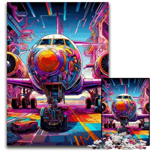 Kunst-Flugzeug-Puzzle 1000 Teile für Erwachsene, anspruchsvolle Rätsel, Denksportaufgabe, Spiel für Erwachsene, interaktive Familienaktivität, 26x38cm/10,23x14,96 Zoll Kunst-Flugzeug-Puzzle 1000 Teile für Erwachsene, anspruchsvolle Rätsel, Denksportaufgabe, Spiel für Erwachsene, interaktive Familienaktivität, 26x38cm/10,23x14,96 Zoll von MrChunlong