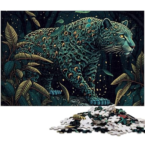 Leoparden-Puzzle 1000 Teile für Erwachsene, Papppuzzle, Heimdekoration und Urlaubsspaß, 26x38cm/10,23x14,96 Zoll Leoparden-Puzzle 1000 Teile für Erwachsene, Papppuzzle, Heimdekoration und Urlaubsspaß, 26x38cm/10,23x14,96 Zoll von MrChunlong