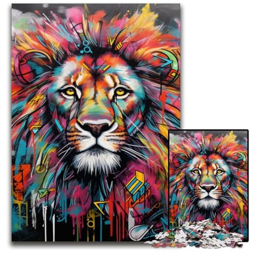 Löwe 1000 Teile Puzzle Geschenke Puzzles für Erwachsene Familienaktivität, DIY Heimdekoration, 50x75cm/19,68x29,52 Zoll Löwe 1000 Teile Puzzle Geschenke Puzzles für Erwachsene Familienaktivität, DIY Heimdekoration, 50x75cm/19,68x29,52 Zoll von MrChunlong