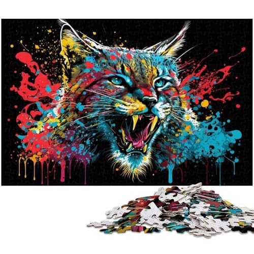 Lynx 1000-teiliges Puzzle, anspruchsvolles Denkspiel, Familienaktivität, Heimdekoration, 50x75cm/19,68x29,52 Zoll Lynx 1000-teiliges Puzzle, anspruchsvolles Denkspiel, Familienaktivität, Heimdekoration, 50x75cm/19,68x29,52 Zoll von MrChunlong
