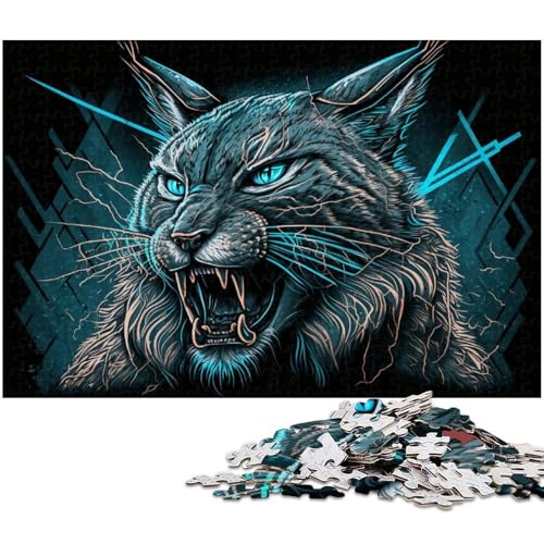 Lynx Graffiti-Puzzles 1000 Teile für Erwachsene, Puzzles für Erwachsene, Gehirn-Herausforderungsgeschenk, pädagogische Aktivität für Teenager, 50x75cm/19,68x29,52 Zoll Lynx Graffiti-Puzzles 1000 Teile für Erwachsene, Puzzles für Erwachsene, Gehirn-Herausforderungsgeschenk, pädagogische Aktivität für Teenager, 50x75cm/19,68x29,52 Zoll von MrChunlong