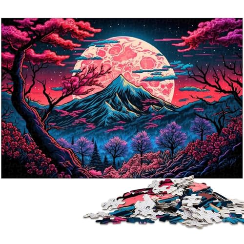 Mount Fuji Puzzle 1000 Teile für Erwachsene Puzzles für Erwachsene DIY Home Decor Geschenk, Denksportspiel 26x38cm/10,23x14,96 Zoll von MrChunlong