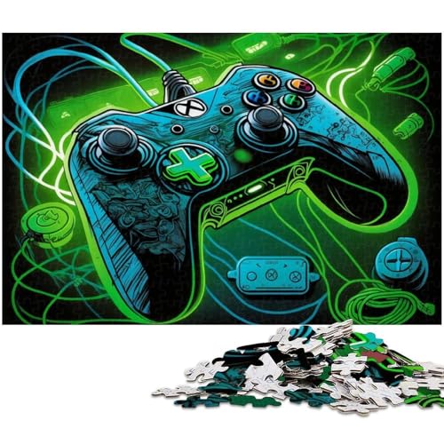 Neongrünes Spiel, 1000-teiliges Puzzle, Unmögliches Puzzle für Erwachsene, Geburtstage und Feiertage, 26x38cm/10,23x14,96 Zoll Neongrünes Spiel, 1000-teiliges Puzzle, Unmögliches Puzzle für Erwachsene, Geburtstage und Feiertage, 26x38cm/10,23x14,96 Zoll von MrChunlong