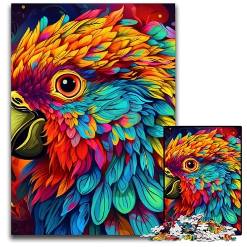Papagei-Puzzle mit 1000 Teilen, anspruchsvolles Denkspiel, Familienaktivität, Heimdekoration, 26x38cm/10,23x14,96 Zoll Papagei-Puzzle mit 1000 Teilen, anspruchsvolles Denkspiel, Familienaktivität, Heimdekoration, 26x38cm/10,23x14,96 Zoll von MrChunlong