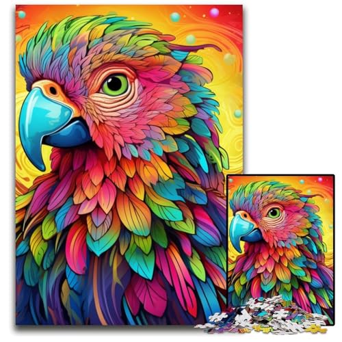 Papagei-Puzzle mit 1000 Teilen für Erwachsene, Papppuzzle, entspannende Unterhaltung, Heimdekoration, 26x38cm/10,23x14,96 Zoll Papagei-Puzzle mit 1000 Teilen für Erwachsene, Papppuzzle, entspannende Unterhaltung, Heimdekoration, 26x38cm/10,23x14,96 Zoll von MrChunlong