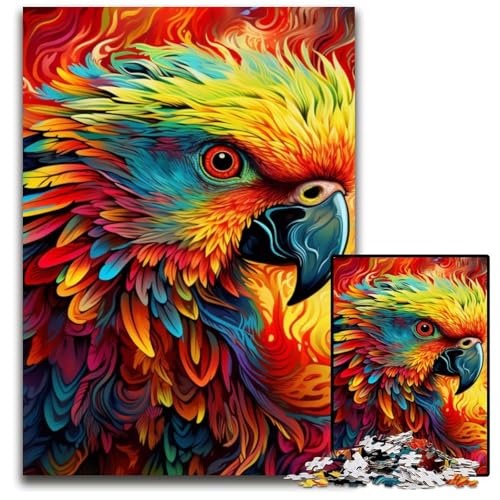 Papagei-Puzzle mit 1000 Teilen für Erwachsene, schwierige Puzzles für Erwachsene, Heimdekoration, 50x75cm/19,68x29,52 Zoll Papagei-Puzzle mit 1000 Teilen für Erwachsene, schwierige Puzzles für Erwachsene, Heimdekoration, 50x75cm/19,68x29,52 Zoll von MrChunlong