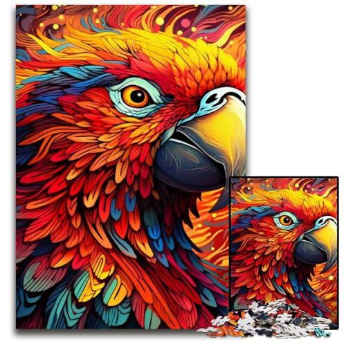 Papageien-Puzzle, 1000 Teile, für Erwachsene, Holzpuzzle, ideal für Teenager und Sammler, Reisegeschenk, Familienaktivität, 50x75cm/19,68x29,52 Zoll Papageien-Puzzle, 1000 Teile, für Erwachsene, Holzpuzzle, ideal für Teenager und Sammler, Reisegeschenk, Familienaktivität, 50x75cm/19,68x29,52 Zoll von MrChunlong