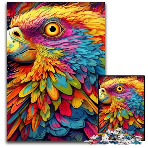 Papageien-Puzzle für Erwachsene, 1000-teiliges Holzpuzzle für Erwachsene, anspruchsvolles Denkspiel für Teenager, Spaß für den Familienspieleabend, 50x75cm/19,68x29,52 Zoll Papageien-Puzzle für Erwachsene, 1000-teiliges Holzpuzzle für Erwachsene, anspruchsvolles Denkspiel für Teenager, Spaß für den Familienspieleabend, 50x75cm/19,68x29,52 Zoll von MrChunlong