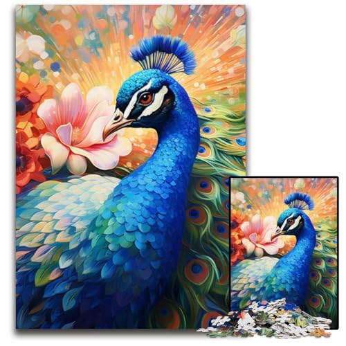 Pfauen-Puzzle für Erwachsene, 1000-teiliges Puzzle für Erwachsene, Familie und Freunde, geeignet für Kinder ab 14 Jahren, 26x38cm/10,23x14,96 Zoll Pfauen-Puzzle für Erwachsene, 1000-teiliges Puzzle für Erwachsene, Familie und Freunde, geeignet für Kinder ab 14 Jahren, 26x38cm/10,23x14,96 Zoll von MrChunlong