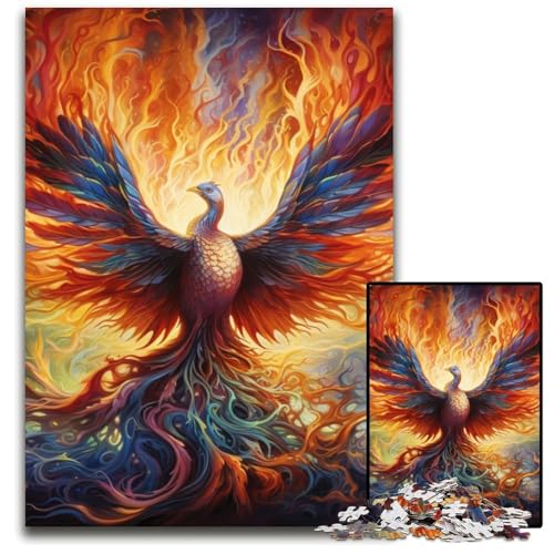 Phoenix 1000-Teile-Puzzle für Erwachsene, Papppuzzle für Heimdekoration, Gehirntraining, 26x38cm/10,23x14,96 Zoll Phoenix 1000-Teile-Puzzle für Erwachsene, Papppuzzle für Heimdekoration, Gehirntraining, 26x38cm/10,23x14,96 Zoll von MrChunlong