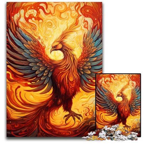 Phoenix 1000-teiliges Puzzle für Erwachsene aus Karton, anspruchsvolles DIY-Dekorationsspiel, interaktives Familienspielzeug, 26x38cm/10,23x14,96 Zoll von MrChunlong