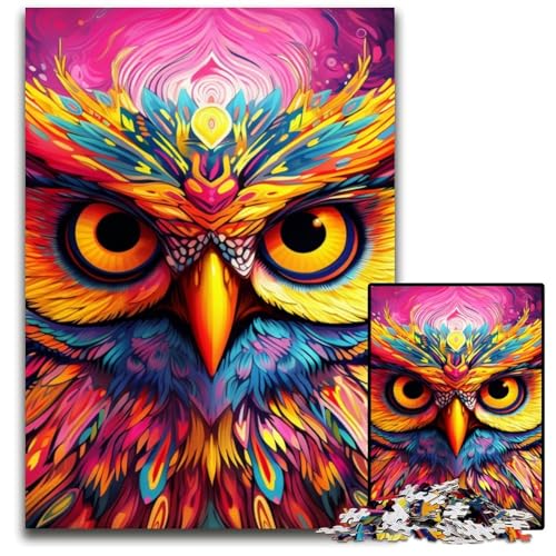 Pink Owl 1000-teiliges Puzzle aus Holz für Erwachsene, anspruchsvolles Denkspiel – entspannendes Spielzeug für Teenager, 50x75cm/19,68x29,52 Zoll Pink Owl 1000-teiliges Puzzle aus Holz für Erwachsene, anspruchsvolles Denkspiel – entspannendes Spielzeug für Teenager, 50x75cm/19,68x29,52 Zoll von MrChunlong