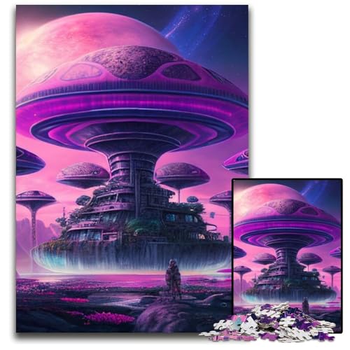 Pink Planet 1000-teiliges Puzzle aus Holz, DIY-Dekoration, Denksportaufgabe, für Erwachsene, Familie, 50x75cm/19,68x29,52 Zoll Pink Planet 1000-teiliges Puzzle aus Holz, DIY-Dekoration, Denksportaufgabe, für Erwachsene, Familie, 50x75cm/19,68x29,52 Zoll von MrChunlong