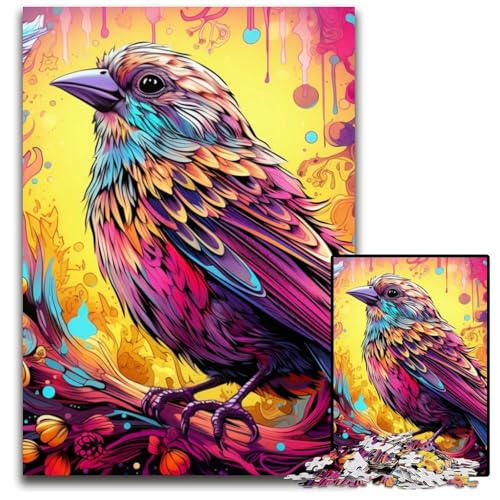 Pink Sparrow 1000-teiliges Puzzle, anspruchsvolles Denkspiel, Familienaktivität, Heimdekoration, 26x38cm/10,23x14,96 Zoll Pink Sparrow 1000-teiliges Puzzle, anspruchsvolles Denkspiel, Familienaktivität, Heimdekoration, 26x38cm/10,23x14,96 Zoll von MrChunlong