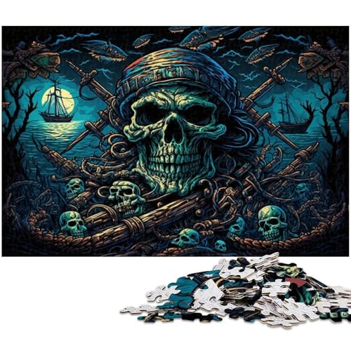 Piratenskelett-Puzzle 1000 Teile für Erwachsene, anspruchsvolle Puzzles, anspruchsvolles DIY-Denkspiel für Teenager, 26x38cm/10,23x14,96 Zoll Piratenskelett-Puzzle 1000 Teile für Erwachsene, anspruchsvolle Puzzles, anspruchsvolles DIY-Denkspiel für Teenager, 26x38cm/10,23x14,96 Zoll von MrChunlong