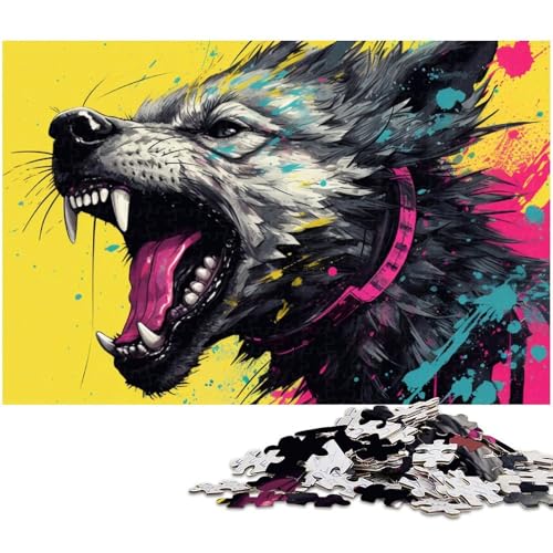 Psychedelic The Hyena 1000-teiliges Puzzle für Erwachsene, Holzpuzzle, anspruchsvolles DIY-Dekorationsspiel, interaktives Familienspielzeug, 50x75cm/19,68x29,52 Zoll Psychedelic The Hyena 1000-teiliges Puzzle für Erwachsene, Holzpuzzle, anspruchsvolles DIY-Dekorationsspiel, interaktives Familienspielzeug, 50x75cm/19,68x29,52 Zoll von MrChunlong