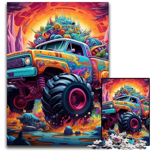 Psychedelic Truck 1000-teiliges Puzzle, Holzpuzzle für Erwachsene, anspruchsvolles Denkspiel – entspannendes Spielzeug für Teenager, 50x75cm/19,68x29,52 Zoll Psychedelic Truck 1000-teiliges Puzzle, Holzpuzzle für Erwachsene, anspruchsvolles Denkspiel – entspannendes Spielzeug für Teenager, 50x75cm/19,68x29,52 Zoll von MrChunlong