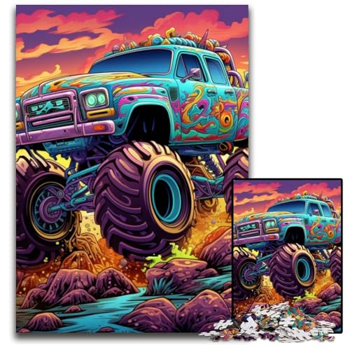 Psychedelic Truck Puzzles 1000 Teile für Erwachsene, Puzzles für Erwachsene, Gehirn-Herausforderungsgeschenk, pädagogische Aktivität für Teenager, 26x38cm/10,23x14,96 Zoll Psychedelic Truck Puzzles 1000 Teile für Erwachsene, Puzzles für Erwachsene, Gehirn-Herausforderungsgeschenk, pädagogische Aktivität für Teenager, 26x38cm/10,23x14,96 Zoll von MrChunlong