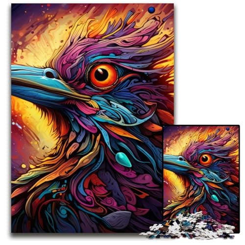 Psychedelische Vogel-Puzzles für Erwachsene, 1000-teiliges Holzpuzzle für Erwachsene, anspruchsvolles Denkspiel für Teenager, Spaß für den Familienspieleabend, 50x75cm/19,68x29,52 Zoll Psychedelische Vogel-Puzzles für Erwachsene, 1000-teiliges Holzpuzzle für Erwachsene, anspruchsvolles Denkspiel für Teenager, Spaß für den Familienspieleabend, 50x75cm/19,68x29,52 Zoll von MrChunlong