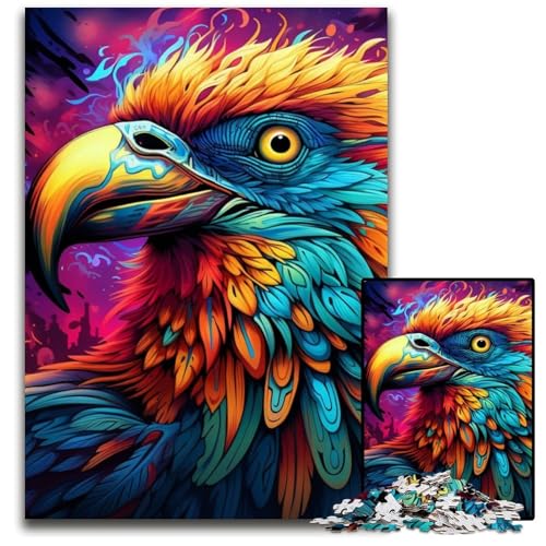 Psychedelisches Vogel-Puzzle, 1000 Teile, für Erwachsene, anspruchsvolles Rätsel, Denksportaufgabe, Spiel für Erwachsene, interaktive Familienaktivität, 50x75cm/19,68x29,52 Zoll Psychedelisches Vogel-Puzzle, 1000 Teile, für Erwachsene, anspruchsvolles Rätsel, Denksportaufgabe, Spiel für Erwachsene, interaktive Familienaktivität, 50x75cm/19,68x29,52 Zoll von MrChunlong