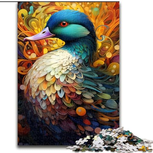 Puzzle 1000 Teile, Bunte Enten, Holzpuzzle, anspruchsvolles Denkspiel für Teenager, Familienspaß, DIY-Wohnkultur-Geschenk, 1000 Teile(50x75cm) von MrChunlong