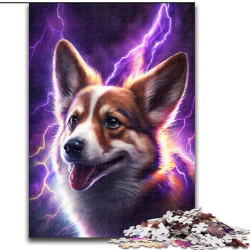 Puzzle 1000 Teile, Bunter Corgi aus Holz, lustige Aktivität für zu Hause, 50x75cm, Denkspiel für Teenager Puzzle 1000 Teile, Bunter Corgi aus Holz, lustige Aktivität für zu Hause, 50x75cm, Denkspiel für Teenager von MrChunlong