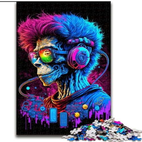 Puzzle 1000 Teile, Bunter Musiker, aus Holz, lustige Aktivität für zu Hause, 50x75cm, Denkspiel für Teenager Puzzle 1000 Teile, Bunter Musiker, aus Holz, lustige Aktivität für zu Hause, 50x75cm, Denkspiel für Teenager von MrChunlong