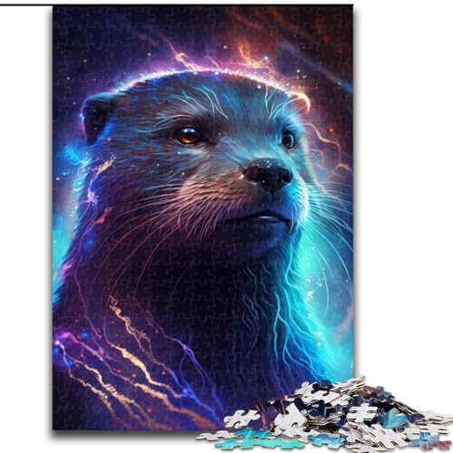 Puzzle 1000 Teile, Bunter Otter, aus Holz, Eltern, Partner, Freunde – ab 14 Jahren, 50x75cm, spannende Aktivität für den Familienspieleabend Puzzle 1000 Teile, Bunter Otter, aus Holz, Eltern, Partner, Freunde – ab 14 Jahren, 50x75cm, spannende Aktivität für den Familienspieleabend von MrChunlong