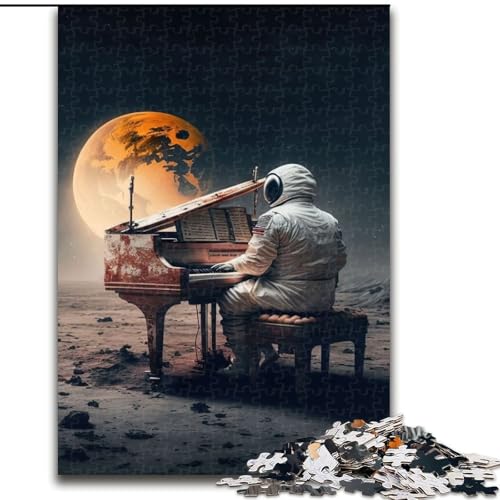Puzzle 1000 Teile, Klavier im Weltraum, aus Pappe, mit interaktivem Familienspiel, Kinder ab 14 Jahren, 1000 Teile(26x38cm) von MrChunlong