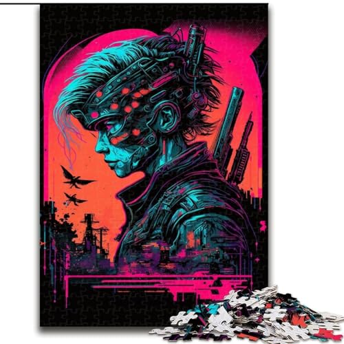 Puzzle 1000 Teile, Neon-Roboter aus Holz, Geschenkidee für die Feiertage, humorvolles Kunstwerk, detailliertes Kunstwerk, 50x75cm, für Geburtstag, Feiertag, Weihnachten, Halloween Puzzle 1000 Teile, Neon-Roboter aus Holz, Geschenkidee für die Feiertage, humorvolles Kunstwerk, detailliertes Kunstwerk, 50x75cm, für Geburtstag, Feiertag, Weihnachten, Halloween von MrChunlong
