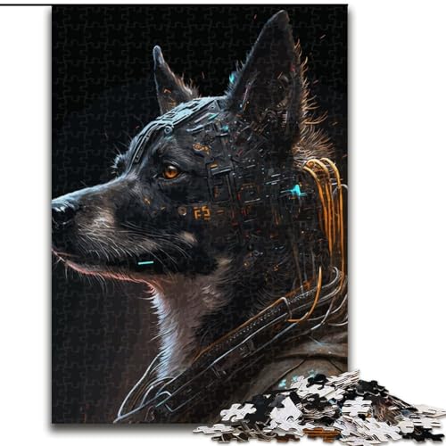 Puzzle 1000 Teile, Punk-Mensch-Hunde-Puzzle aus Pappe, mit interaktivem Familienspiel, Kinder ab 14 Jahren, 1000 Teile(26x38cm) von MrChunlong