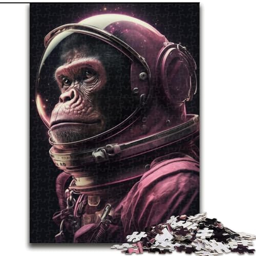Puzzle 1000 Teile, rosa Astronautenaffe, aus Holz, lustige Aktivität für zu Hause, 50x75cm, Denkspiel für Teenager Puzzle 1000 Teile, rosa Astronautenaffe, aus Holz, lustige Aktivität für zu Hause, 50x75cm, Denkspiel für Teenager von MrChunlong