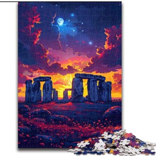 Puzzle 1000 Teile,buntes Stonehenge aus Holz,Schwierigkeitsgrad: Anfänger,ideal als Geburtstags, 50x75cm,Aktivität für Erwachsene und die Familie,DIY-Geschenk zur Heimdekoration Puzzle 1000 Teile,buntes Stonehenge aus Holz,Schwierigkeitsgrad: Anfänger,ideal als Geburtstags, 50x75cm,Aktivität für Erwachsene und die Familie,DIY-Geschenk zur Heimdekoration von MrChunlong