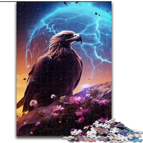 Puzzle 1000 Teile Adler im Weltraum Puzzles aus Holz, anspruchsvolles Denkspiel für Teenager, unterhaltsames interaktives Spiel für die ganze Familie, 1000 Teile(50x75cm) von MrChunlong
