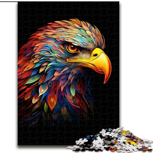 Puzzle 1000 Teile Bunte Adler aus Holz, lustige Aktivität für zu Hause 50x75cm Denkspiel für Teenager von MrChunlong