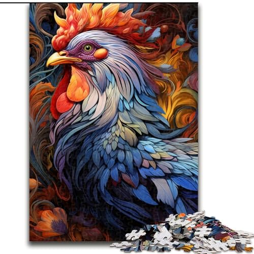Puzzle 1000 Teile Bunte Hähne aus Holz, lustige Aktivität für zu Hause 50x75cm Denkspiel für Teenager Puzzle 1000 Teile Bunte Hähne aus Holz, lustige Aktivität für zu Hause 50x75cm Denkspiel für Teenager von MrChunlong