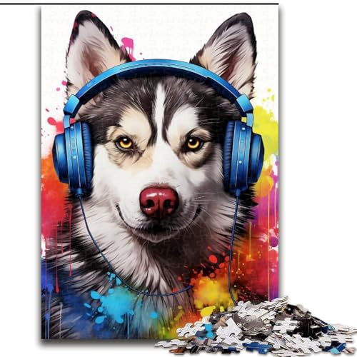 Puzzle 1000 Teile Bunte Hunde aus Holz, lustige Aktivität für zu Hause 50x75cm Denkspiel für Teenager Puzzle 1000 Teile Bunte Hunde aus Holz, lustige Aktivität für zu Hause 50x75cm Denkspiel für Teenager von MrChunlong