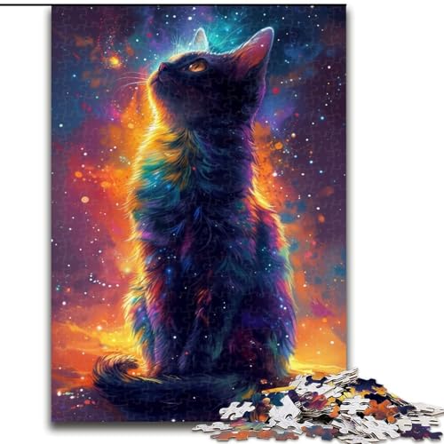Puzzle 1000 Teile Bunte Katzen aus Holz, Hochschwieriges Denkspiel für Jugendliche 50x75cm Weihnachten oder Geburtstagen Puzzle 1000 Teile Bunte Katzen aus Holz, Hochschwieriges Denkspiel für Jugendliche 50x75cm Weihnachten oder Geburtstagen von MrChunlong