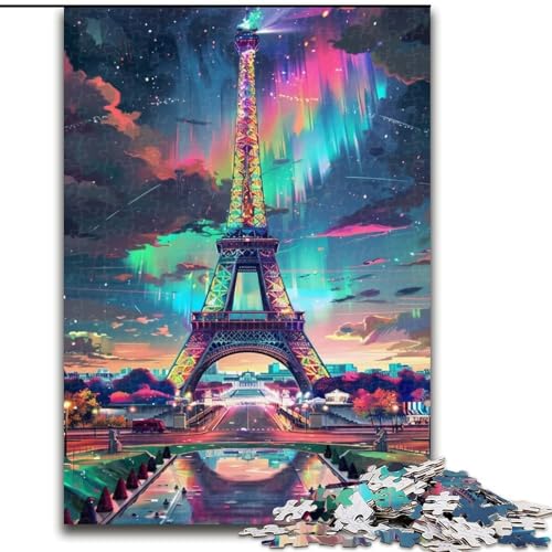 Puzzle 1000 Teile Bunter Eiffelturm aus Holz, Hochschwieriges Denkspiel für Jugendliche 50x75cm Weihnachten oder Geburtstagen Puzzle 1000 Teile Bunter Eiffelturm aus Holz, Hochschwieriges Denkspiel für Jugendliche 50x75cm Weihnachten oder Geburtstagen von MrChunlong