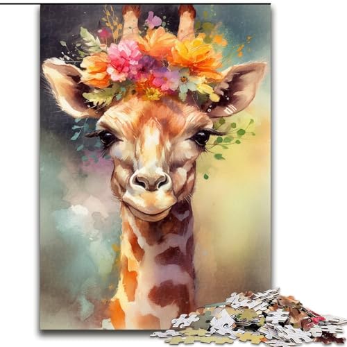 Puzzle 1000 Teile Buntes Giraffenbaby aus Holz, lustige Aktivität für zu Hause 50x75cm Denkspiel für Teenager Puzzle 1000 Teile Buntes Giraffenbaby aus Holz, lustige Aktivität für zu Hause 50x75cm Denkspiel für Teenager von MrChunlong
