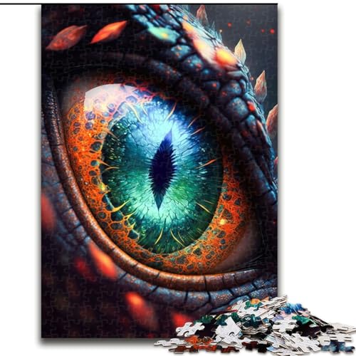 Puzzle 1000 Teile Drachenauge aus Holz, Hochschwieriges Denkspiel für Jugendliche 50x75cm Weihnachten oder Geburtstagen Puzzle 1000 Teile Drachenauge aus Holz, Hochschwieriges Denkspiel für Jugendliche 50x75cm Weihnachten oder Geburtstagen von MrChunlong