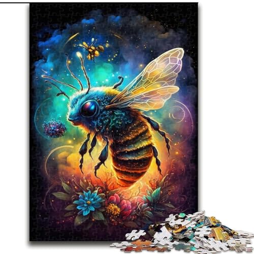 Puzzle 1000 Teile Farbige Biene aus Holz, Hochschwieriges Denkspiel für Jugendliche 50x75cm Weihnachten oder Geburtstagen Puzzle 1000 Teile Farbige Biene aus Holz, Hochschwieriges Denkspiel für Jugendliche 50x75cm Weihnachten oder Geburtstagen von MrChunlong