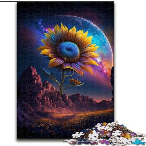 Puzzle 1000 Teile Kosmische Sonnenblume aus Holz, lustige Aktivität für zu Hause, 50x75cm, Denkspiel für Teenager Puzzle 1000 Teile Kosmische Sonnenblume aus Holz, lustige Aktivität für zu Hause, 50x75cm, Denkspiel für Teenager von MrChunlong