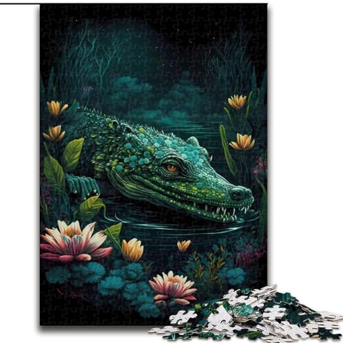 Puzzle 1000 Teile Krokodil aus Holz, lustige Aktivität für zu Hause, 50x75cm, Denkspiel für Teenager Puzzle 1000 Teile Krokodil aus Holz, lustige Aktivität für zu Hause, 50x75cm, Denkspiel für Teenager von MrChunlong